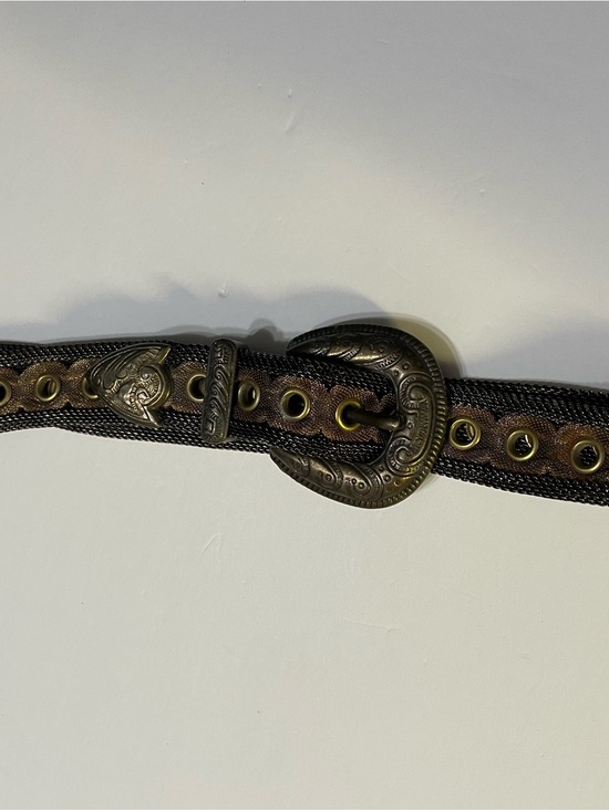 Vintage Women’s Bronze Chain-Link  Mesh Eyelet Belt main image 9